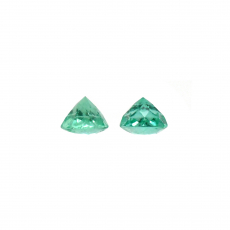 Colombian Emerald Round 6mm Matching Pair 1.69 Carat