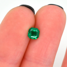 Colombian Emerald Square Shape 4.5x4.4mm Single Piece 0.39 Carat*