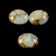 Copper Calcite Cab Oval 11X9mm Approximately 9 Carat