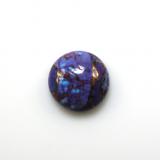 Copper Purple Turquoise Cab Round 12mm Single Piece Approximately 5 Carat