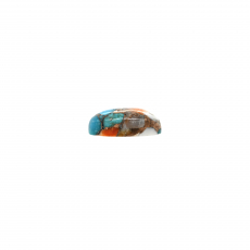 Copper Spiny Orange Oyster and Turquoise Cab Oval 18X13mm Single Piece Approximately 9 Carat.