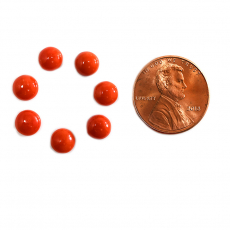 Coral Cab Round 6mm Approximately 5.74