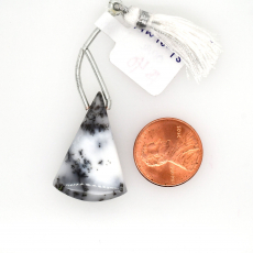 Dendrite Opal Drop Conical Shape 30x20mm Drilled Bead Single Piece
