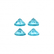 Electric Blue Apatite Round 5mm Approximately 2.10 Carat