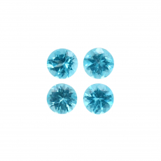 Electric Blue Apatite Round 5mm Approximately 2.10 Carat