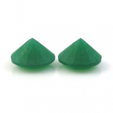 Emerald Green Synthetic Stone Round 9mm