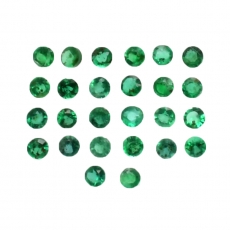 Emerald Round 1.3mm Approximately 0.25 Carat