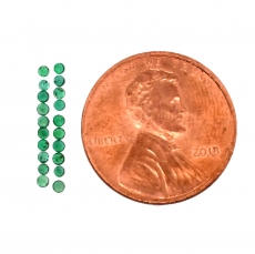 Emerald Round 1.5mm Approximately 0.25 Carats