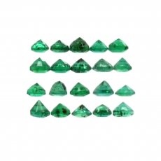 Emerald Round 1.5mm Approximately 0.25 Carats