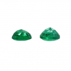 Emerald Round 3.5mm  Matching Pair Approximately 0.30 Carat