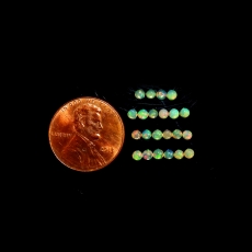 Ethiopian Opal Round  2.5mm Approximately 1 carat