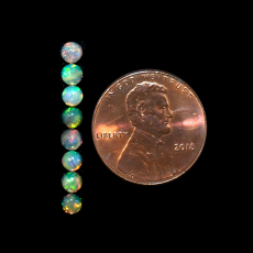 Ethiopian Opal Round 3.5mm Approximately 1 Carat