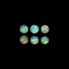 Ethiopian Opal Round 5mm Approximately1.95 Carat