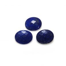 Faceted Lapis Oval 11x9mm Approximately 10 Carat