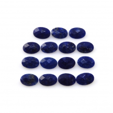 Faceted Lapis Oval 6x4mm Approximately 5 Carat