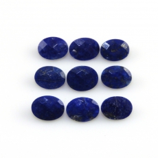 Faceted Lapis Oval 8x6mm Approximately 9 Carat