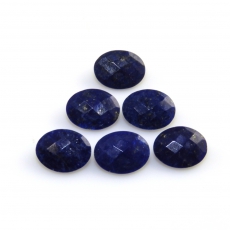 Faceted Lapis Oval 9x7mm Approximately 9 Carat