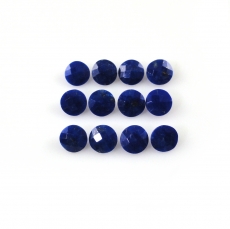 Faceted Lapis Round 5mm Approximately 5 Carat