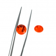 Fire Opal Round 8mm Matching Pair Approximately 2.28 Carat
