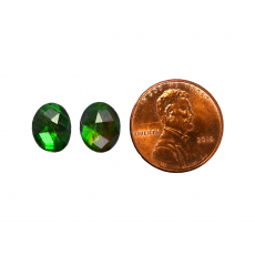 Fossilized Ammolite Oval 10x8mm Matching Pair 4.24 Carat