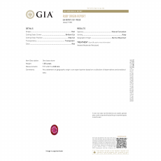 GIA Burmese Ruby Oval 7.11x5.11mm Single Piece 1.05 Carat*