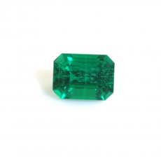 GIA Certified Zambian Emerald Emerald Cut  8.12x6.07x5.71mm 2.07 Carat