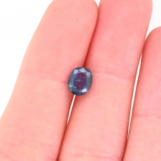 GIA Natural Color Change Alexandrite Oval 6.7x5.4mm Single Piece 1.27 Carat*