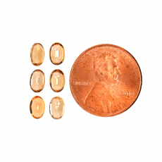 Golden Brown Zircon Oval 6x4mm Approximately 4 Carat