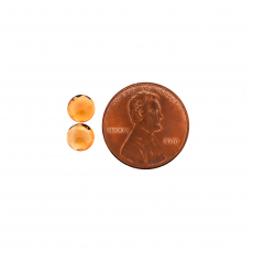 Golden Orange Citrine Round 6mm Matching Pair Approximately 1.44 Carat