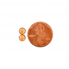 Golden Zircon Round 5mm Matching Pair Approximately 1.40 Carat