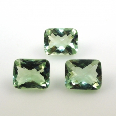 Green Amethyst (Prasiolite) Emerald Cut 11x9mm Approximately 11 Carat