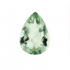 Green Amethyst (Prasiolite) Pear Shape 24x17mm Approximately 19 Carat