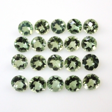 Green Amethyst (Prasiolite) Round 5mm Approximately 8 Carat