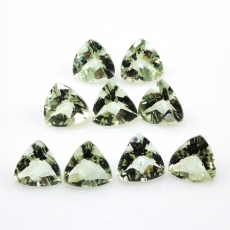 Green Amethyst (Prasiolite) Trillion 7mm Approximately 9 Carat