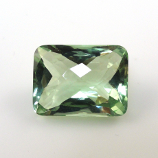 Green Amethyst(Prasiolite) Emerald Cushion 16X12mm Approximately 10 Carat