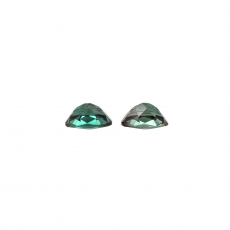 Green Andesine Oval 8X6mm Matching Pair Approximately 2.34 Carat