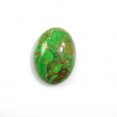Green Copper Turquoise Cab Oval 18x13mm Single Piece Approximately 9 Carat