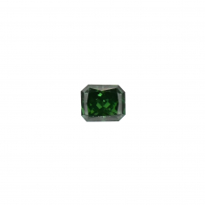 Green Diamond Emerald Cut 3.6x3mm Single Piece 0.17 Carat