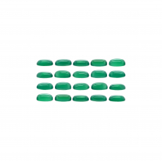 Green Onyx Cab Oval 8X6mm Approximately 24 Carat