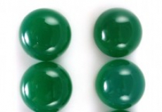 Green Onyx Cab Round 13mm Approximately 24 Carat