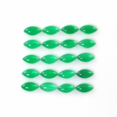Green Onyx Marquise Shape 8x4mm Approximately 10 Carat