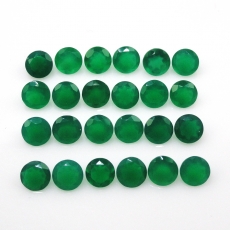 Green Onyx Round 5MM Approx  10 Carat