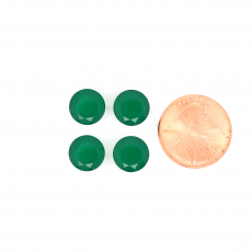 Green Onyx Round 9mm Approximately 10.13 Carat