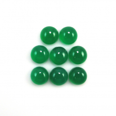 Green Onyx Round 9mm Approximately 21 Carat