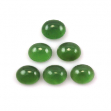 Green Serpentine Cab Oval 11X9mm Approximately 20 Carat