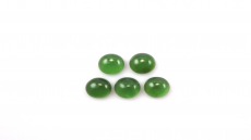 Green Serpentine Cab Oval 12X10mm Approximately 21 Carat