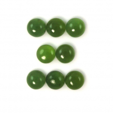 Green Serpentine Cab Round 9mm Approximately 20 Carat