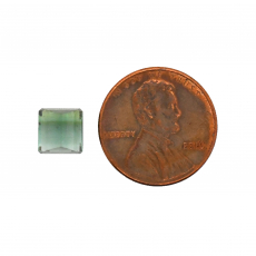 Green Tourmaline Emerald Cut 7.2x7.1mm Single Piece 2.61 Carat