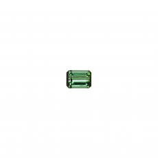 Green Tourmaline Emerald Cut 8x6mm Single Piece Approximately 1.62 Carat