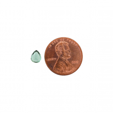 Green Tourmaline Pear Shape 6.3x5mm Single Piece 0.59 Carat